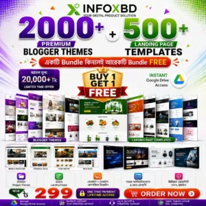 2000+ Premium Blogger Theme + 500+ Landing Page Template Bundle